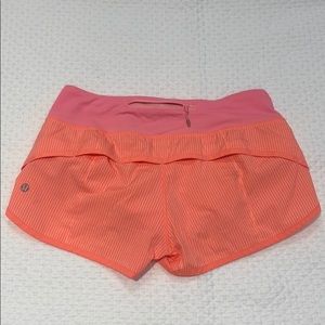 EUC Lululemon Speed Shorts 4/xs